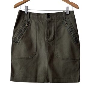 Club Monaco Mini Skirt - Olive/Army Green Size 6